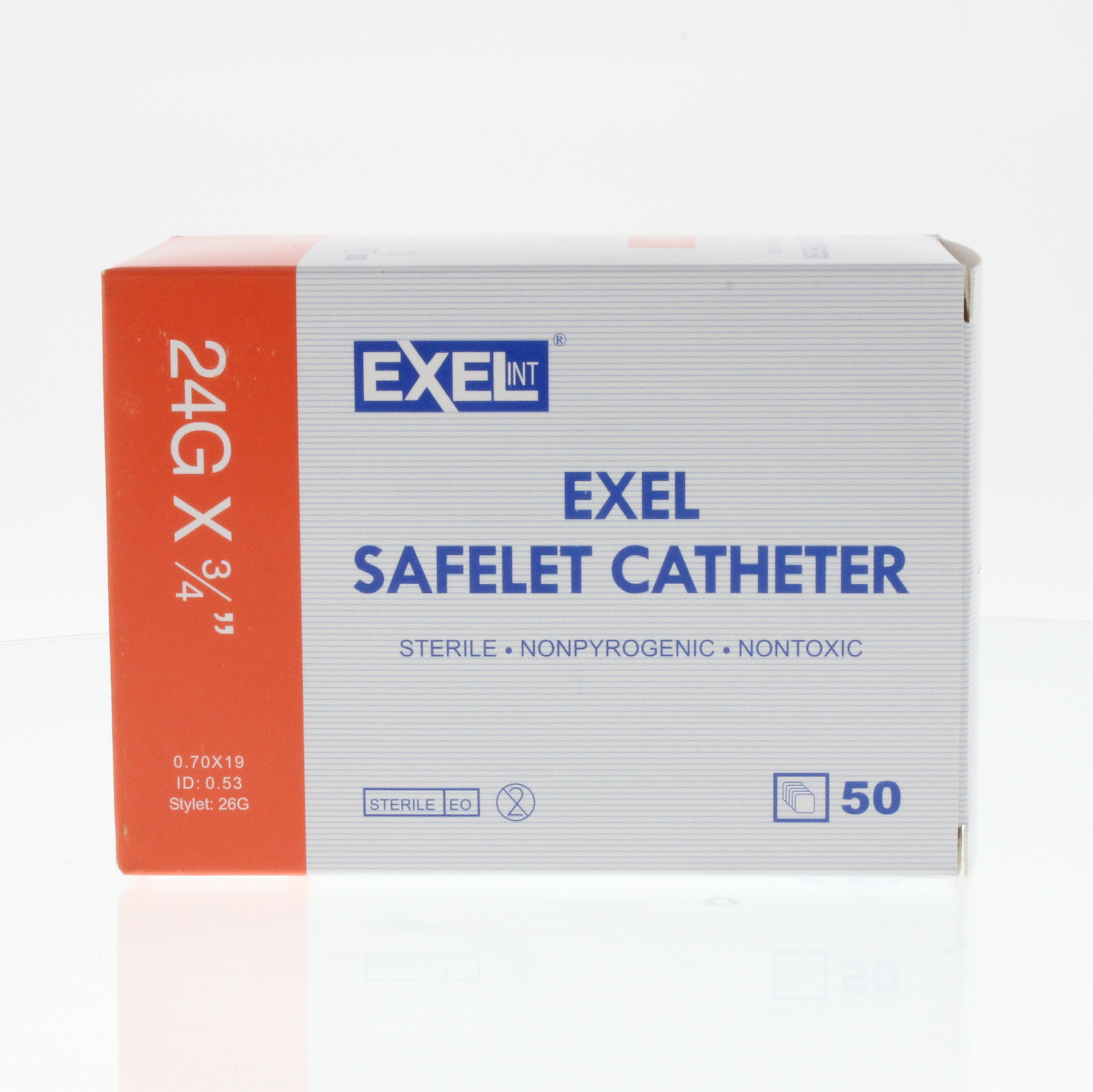 Exel IV Catheter - 24g x ¾ Inch - Box/50